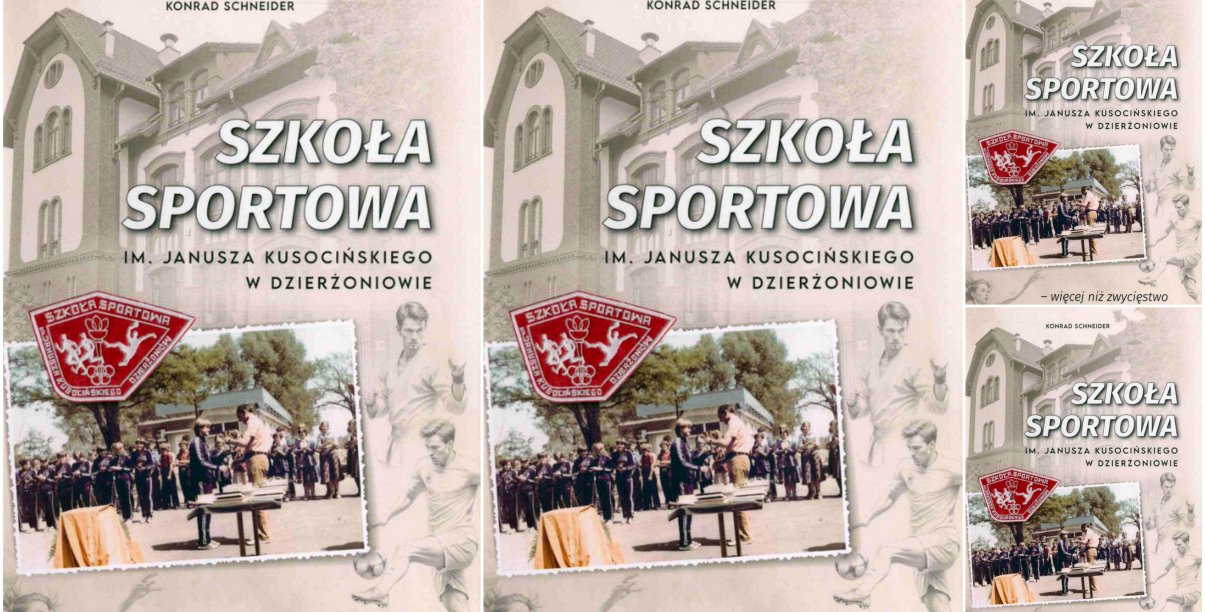 Kolaż zdjęć okładki książki Szkoła Sportowa