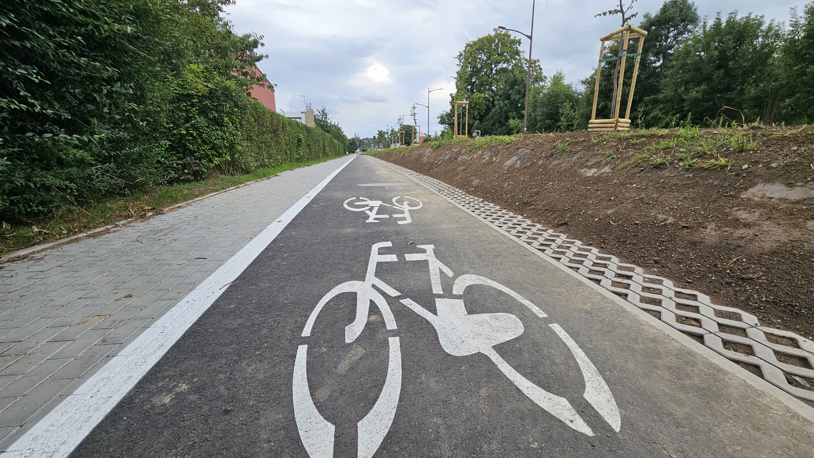 Ścieżka rowerowa przy ul. Świdnickiej