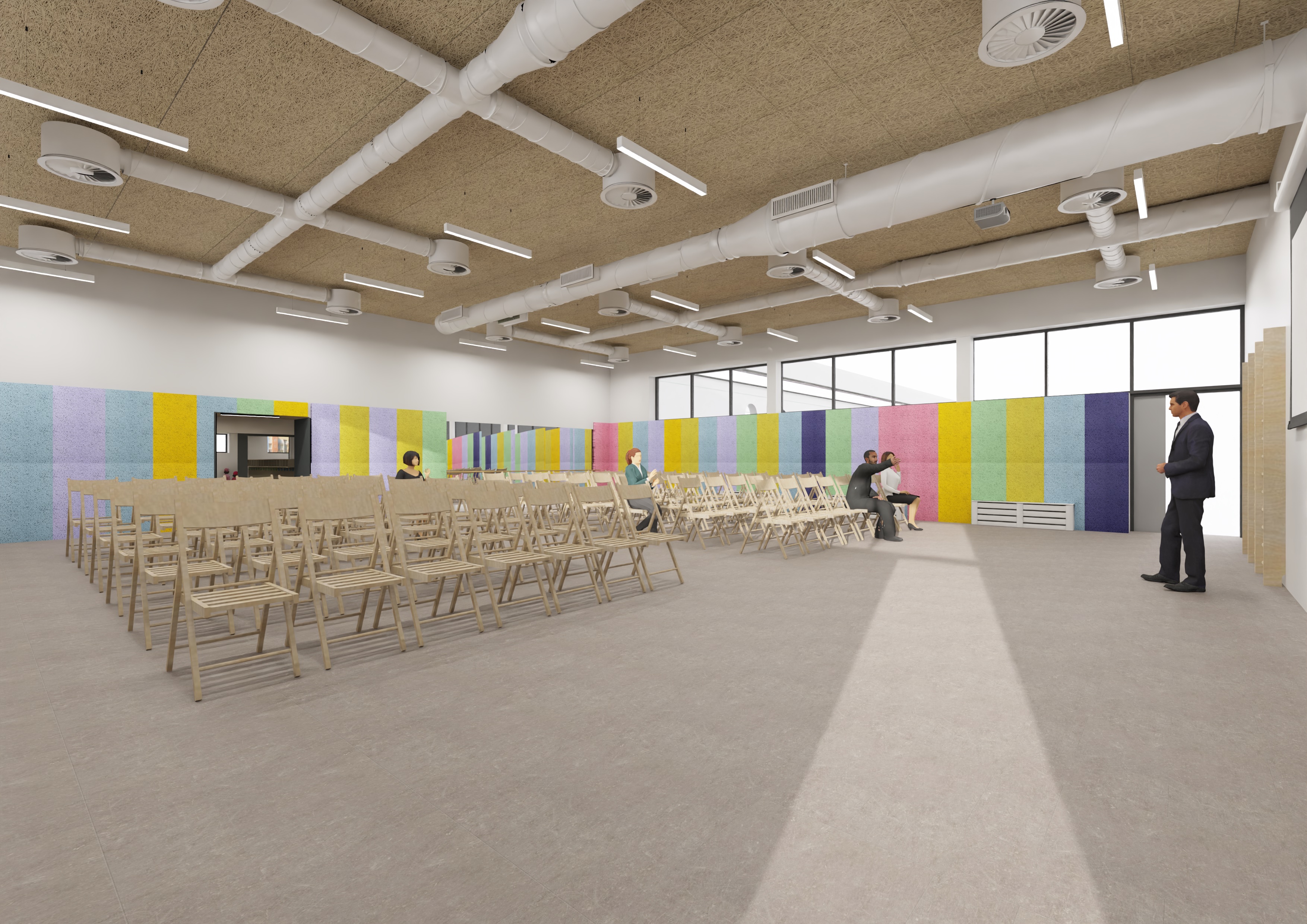 wizualizacja sali gimnastycznej w przedszkolu nr 7