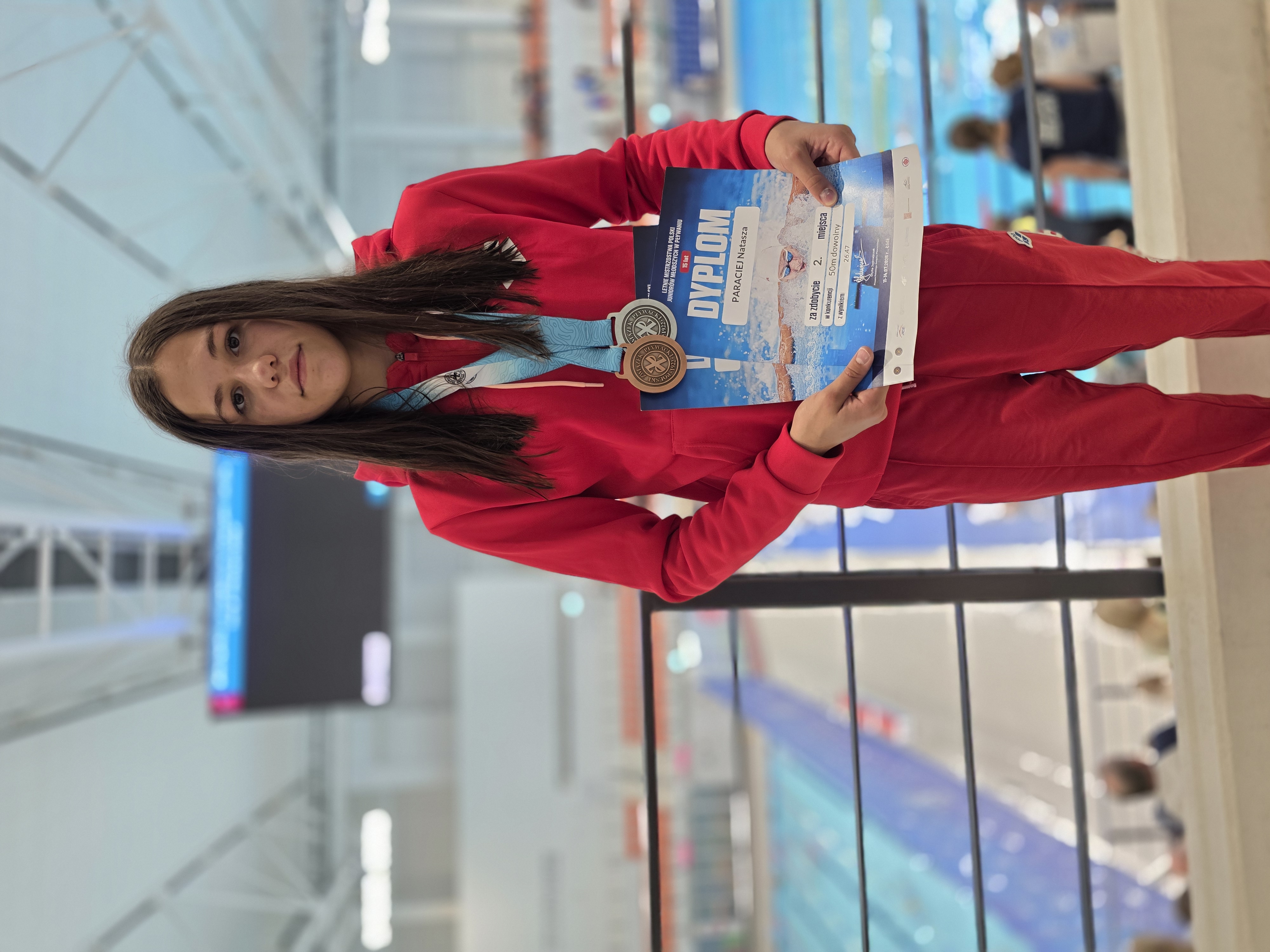 Natasza Paraciej z medalami