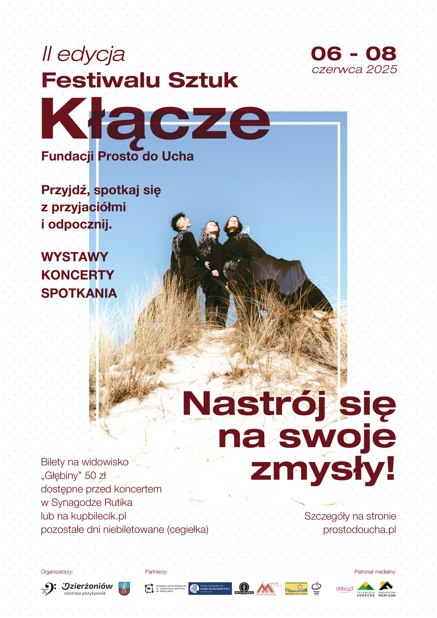 Plakat z informacjami podanymi w tekście i zdjęciem trzech kobiet