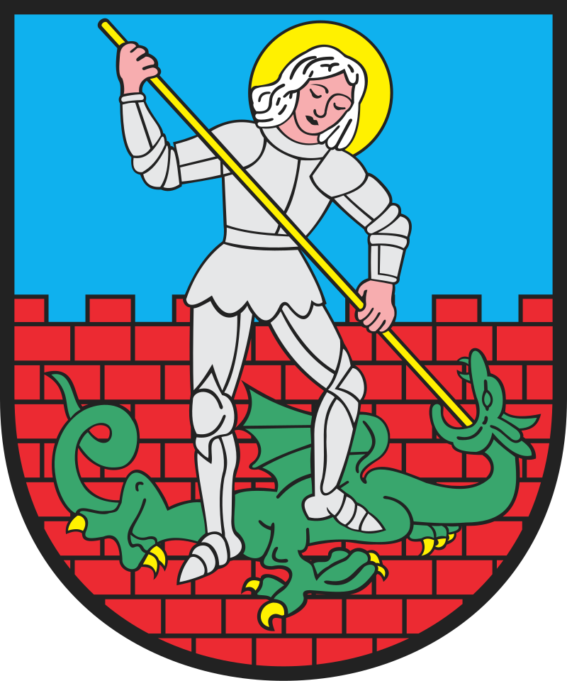 Herb Dzierzoniowa, opis w tekście