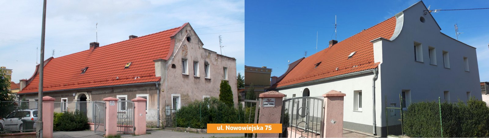 Budynek przed i po remoncie