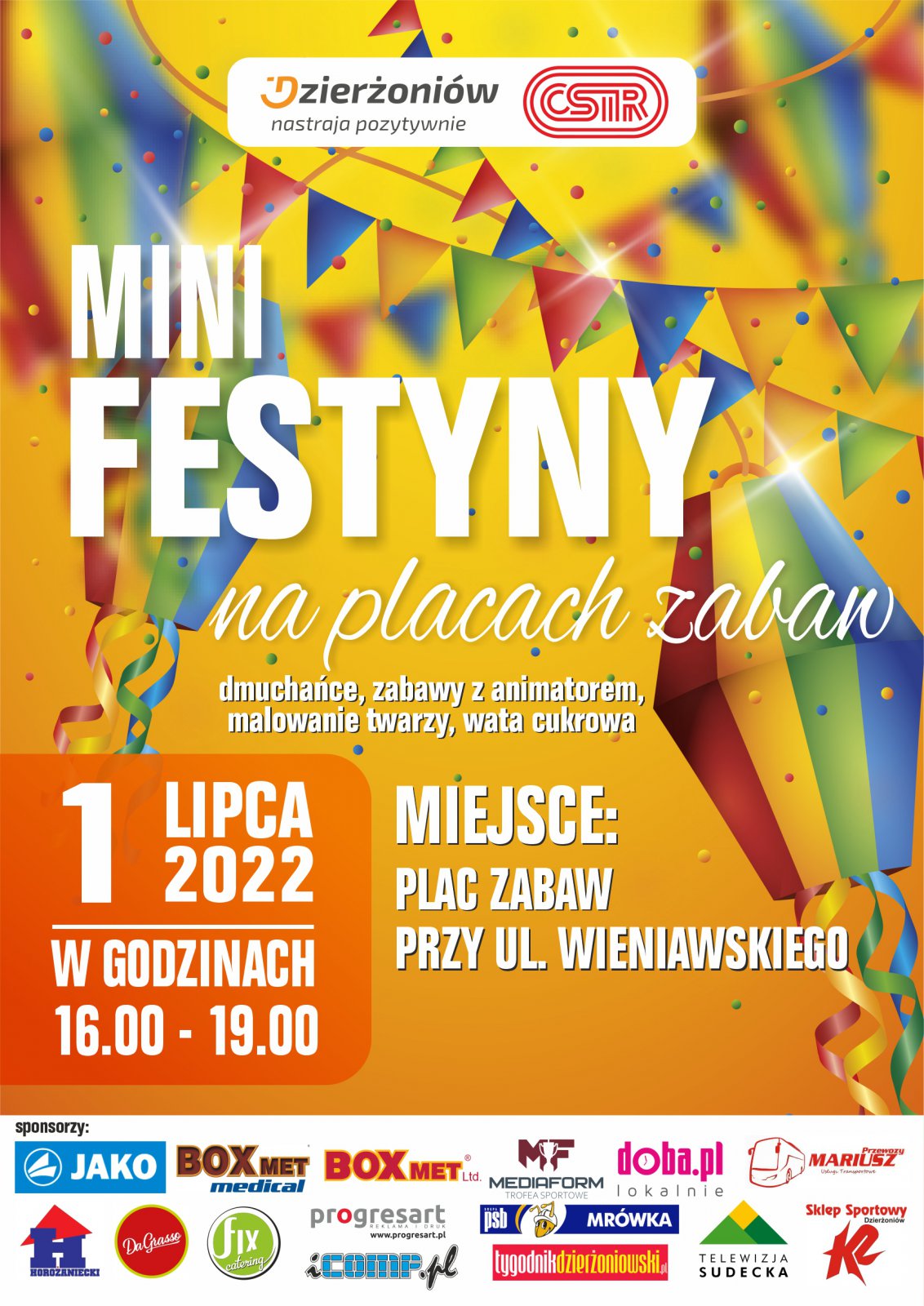 Plakat Mini Festyn na placu zabaw