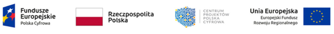 Logotypy Unii Europejskiej, Polski i Funduszy Europejskiech