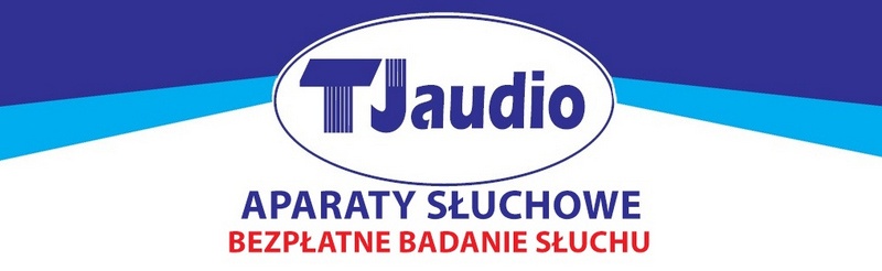 Logo TJAUDIO aparaty słuchowe, gabinet protetyki słuchu