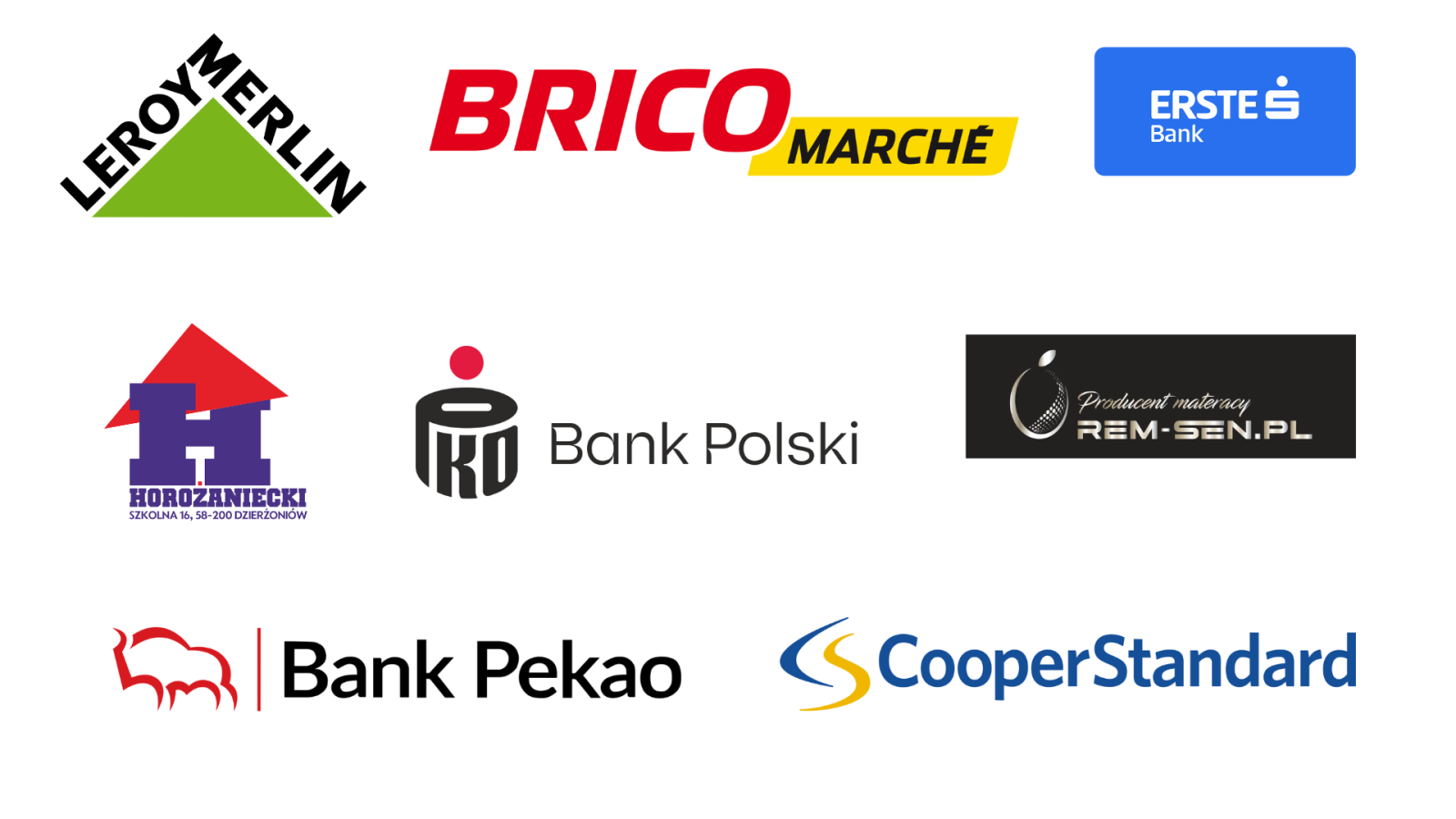 Logotypy sponsorów turnieju
