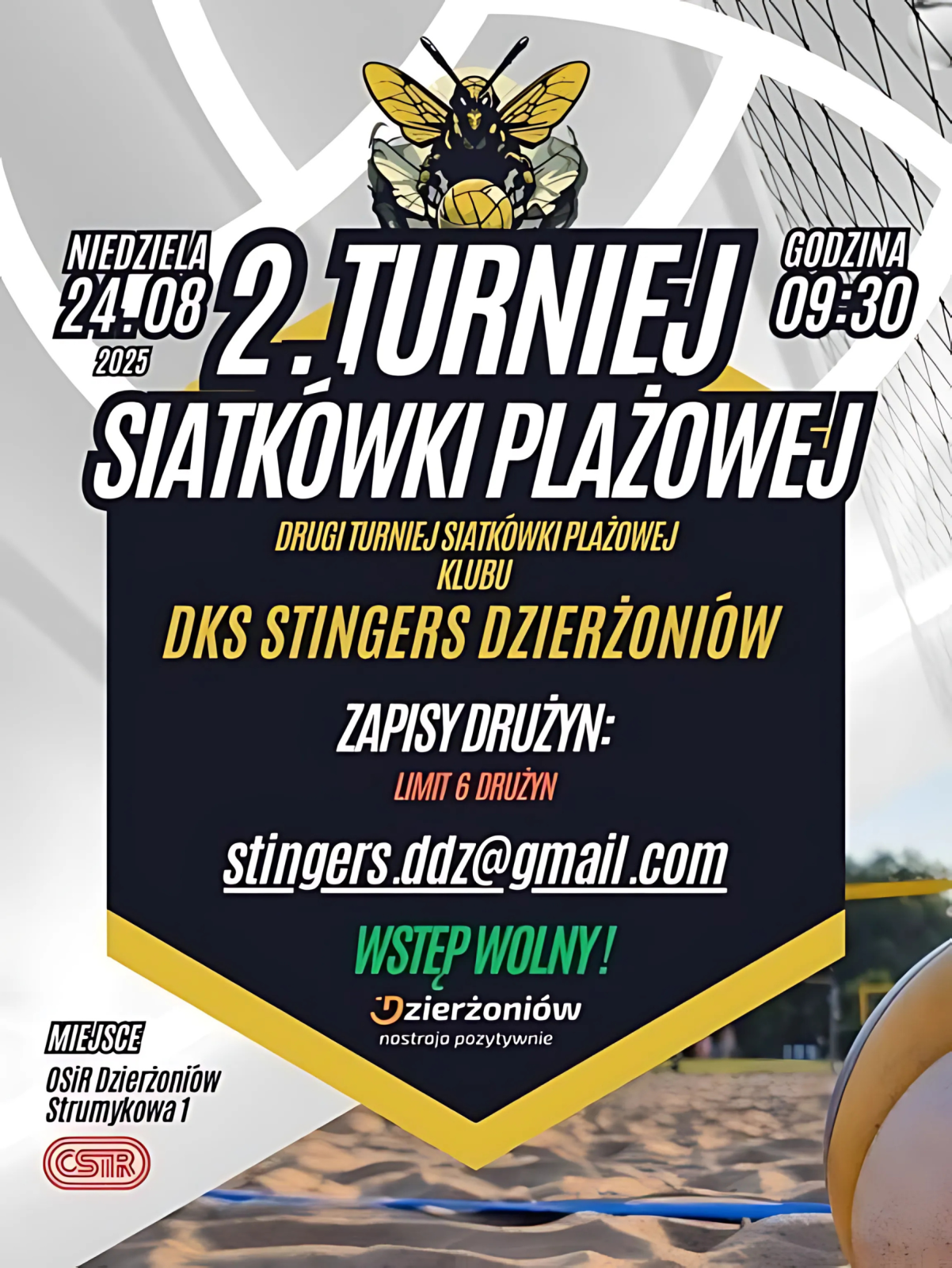Plakat wydarzenia z informacjami podanymi w tekście