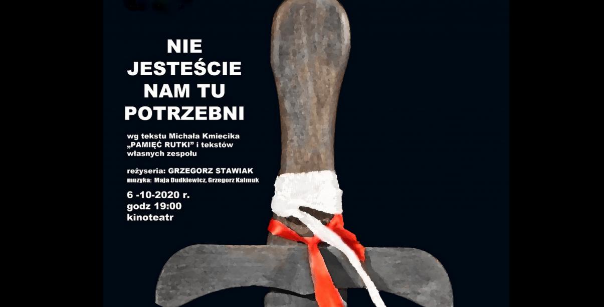 Zaproszenie na spektakl Teatru Kątem