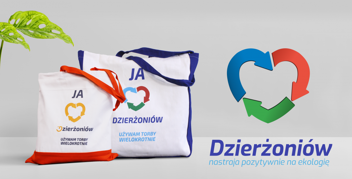 Toraby ekologiczne z napisem Dzierżoniów