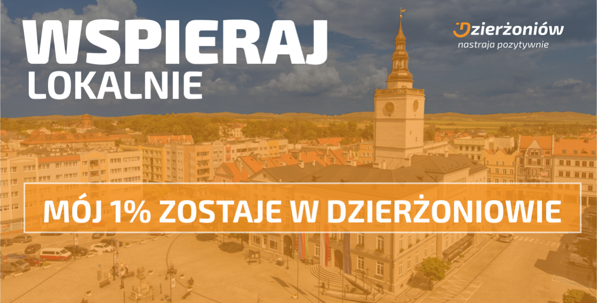 Szaro-żółta grafika z napisem Wspieraj lokalnie