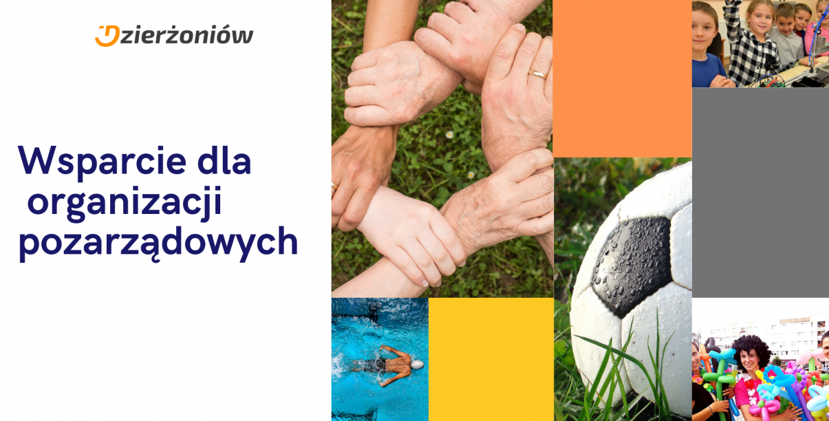 Grafika z napisem Dotacje dla NGO