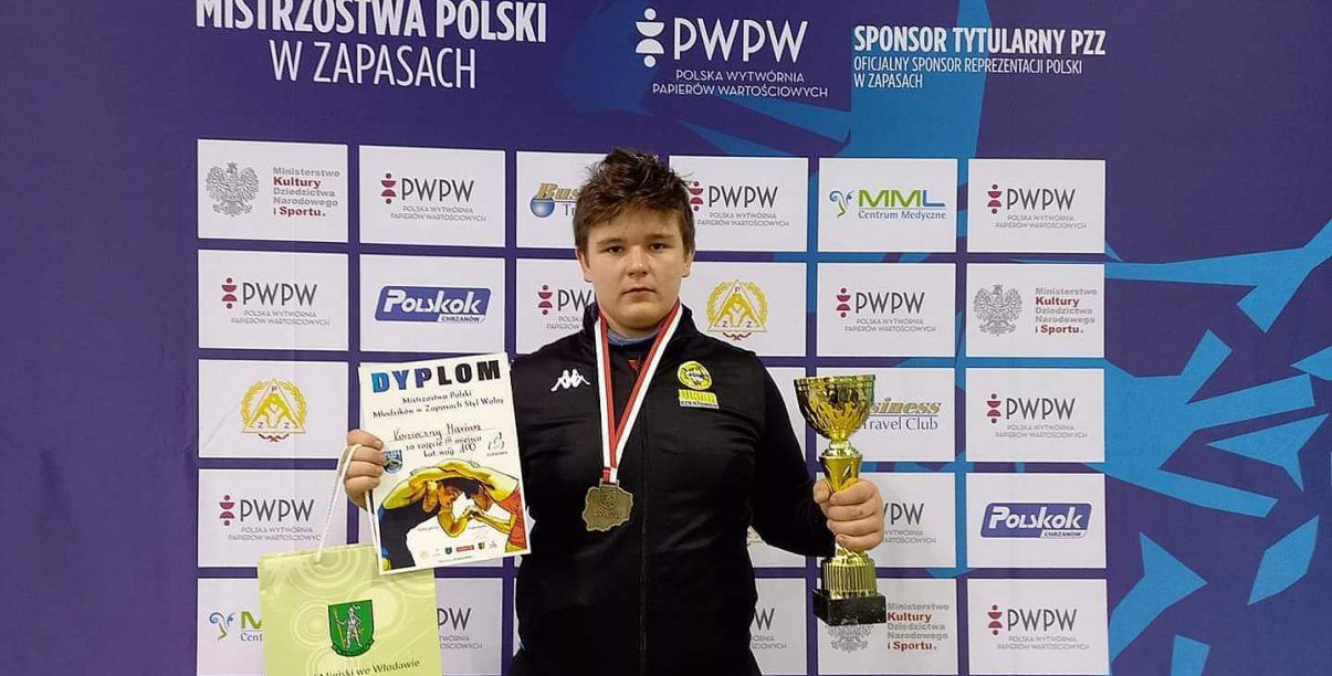 Mariusz Konieczny zdobył brąz w kat. 100 kg na Mistrzostwach Polski Młodzików w zapasach w stylu wolnym