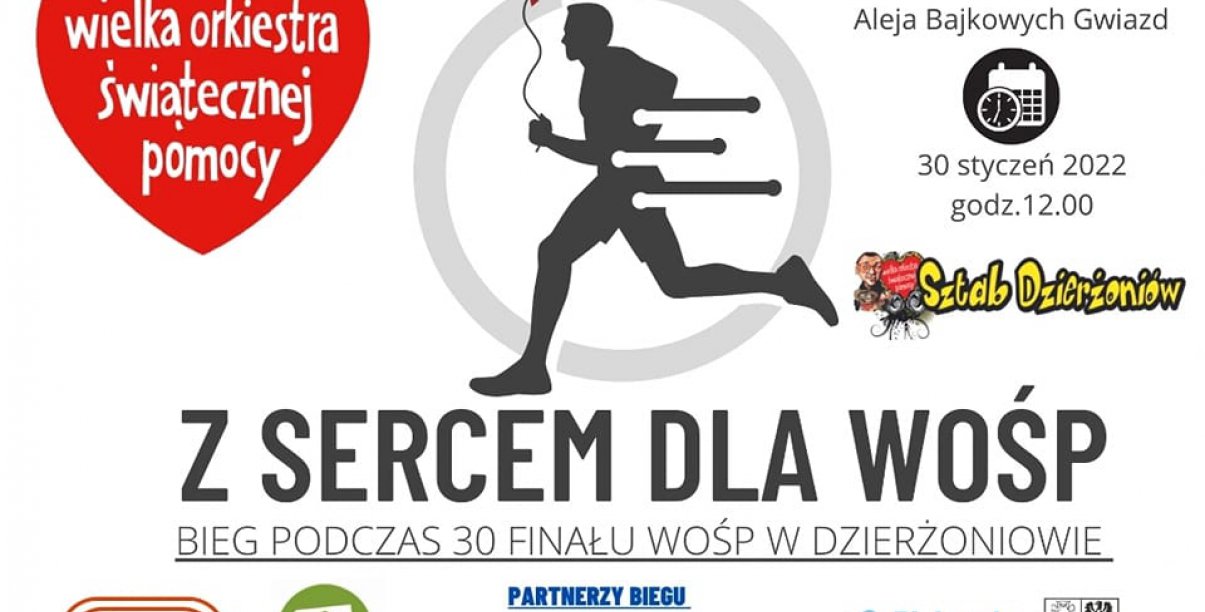 Plakat, białe tło i informacje zawarte w tekście