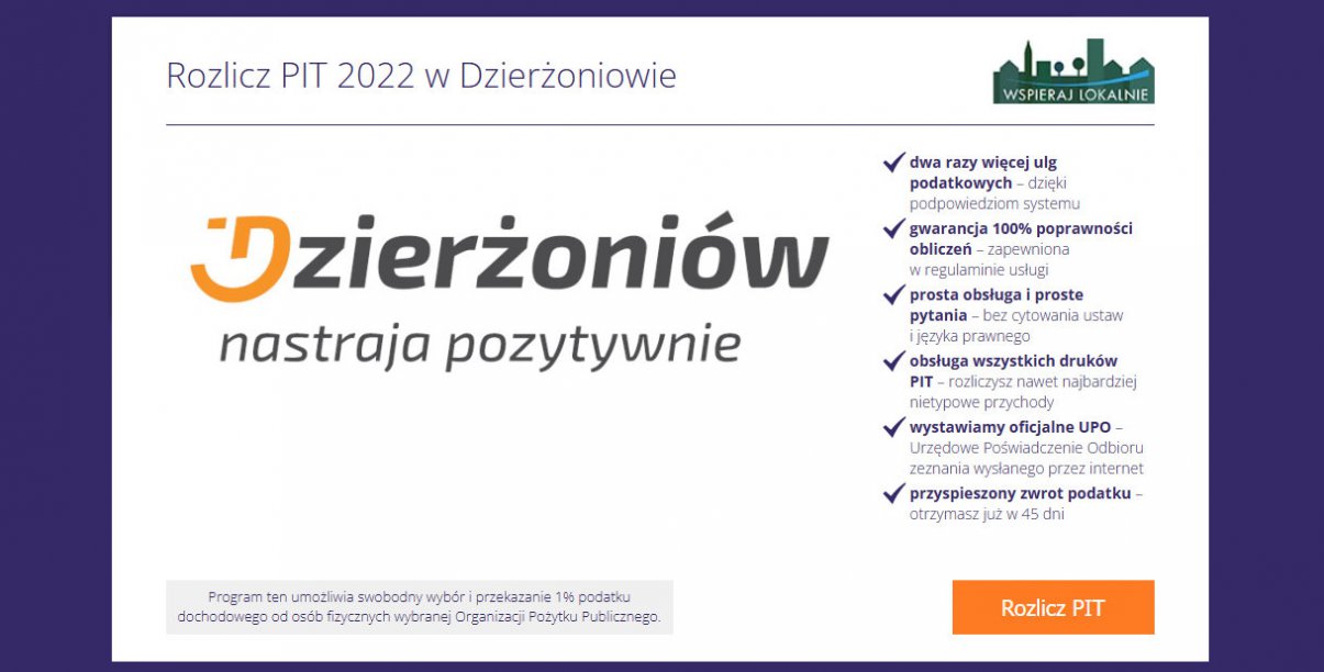 Napis Dzierżoniów nastraja pozytywnie na białym tle