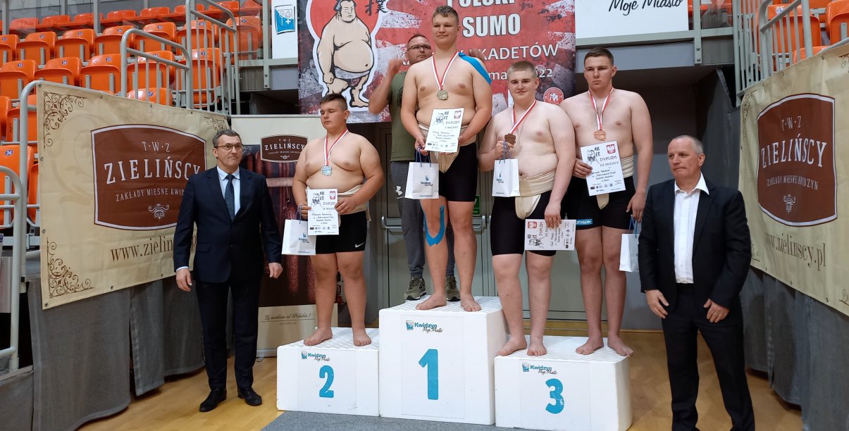 Mariusz konieczny wywalczył dwa medale na Mistrzostwach Polski Kadetów i Kadetek w Sumo