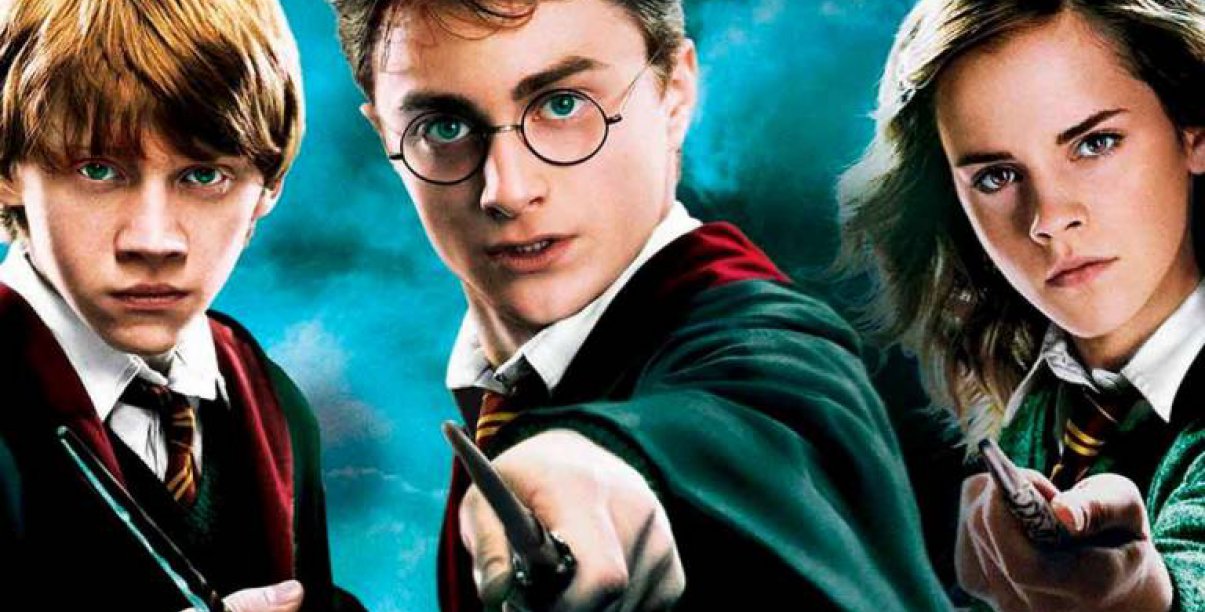 Kadr z filmu Harry Potter i trójka bohaterów