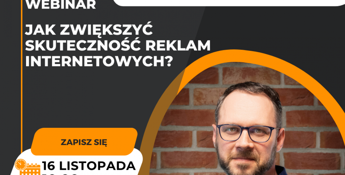 Grafika ze zdjęciem twarzy mężczyzny i informacje zawart w tekście