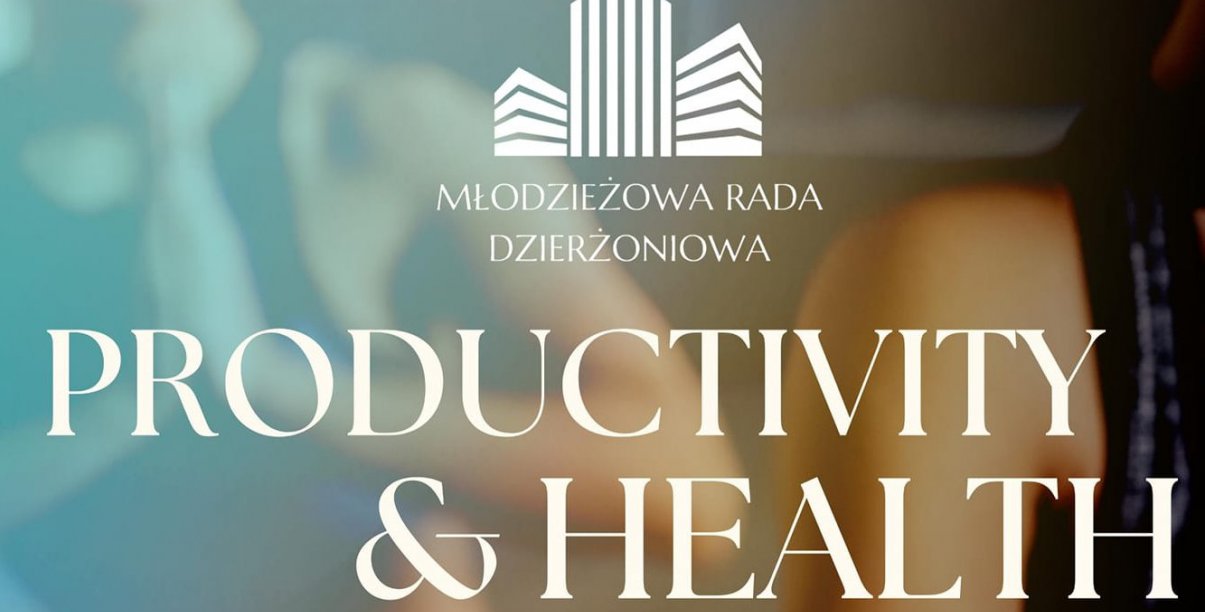 Grafika z napisem Prodictiviti and Health