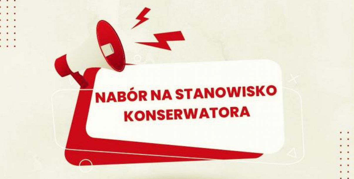 Grafika z napisem Nabór na stanowisko