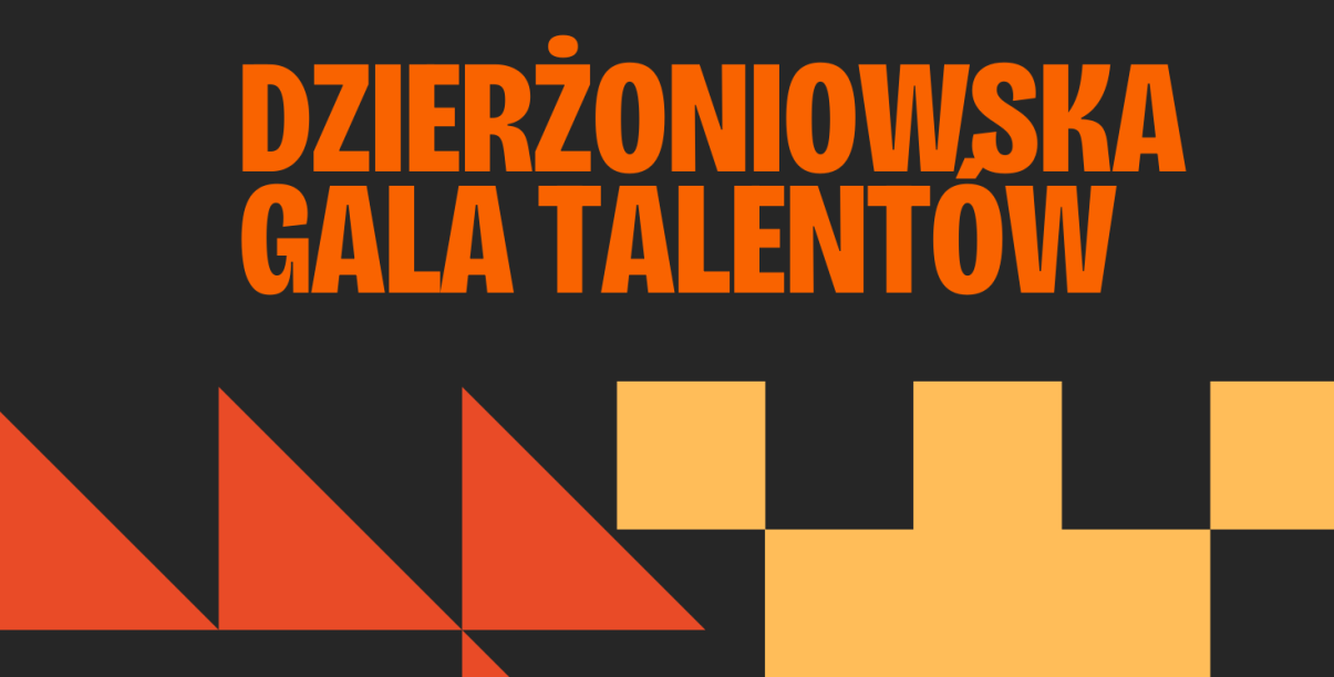 Grafika ozdobna z napisem Gala Talentów