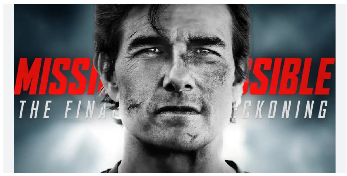Twarz bohatera filmu Mission Impossible na zbliżeniu