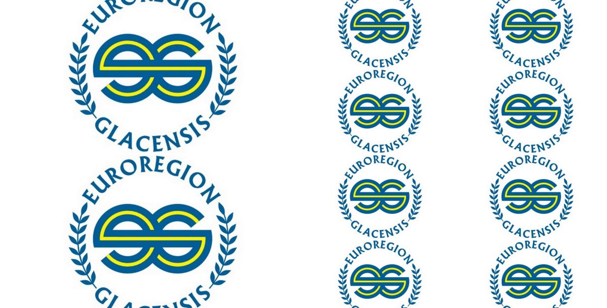 Element ozdobny - logotypy Euroregionu Glacensiss