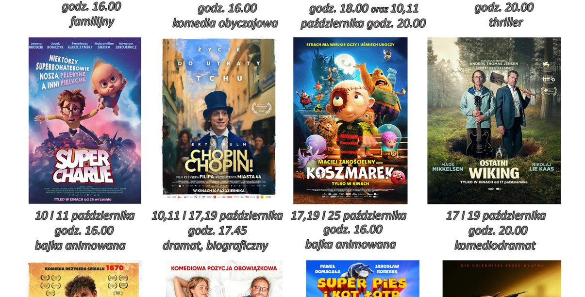 mozaika plakatów kinowych