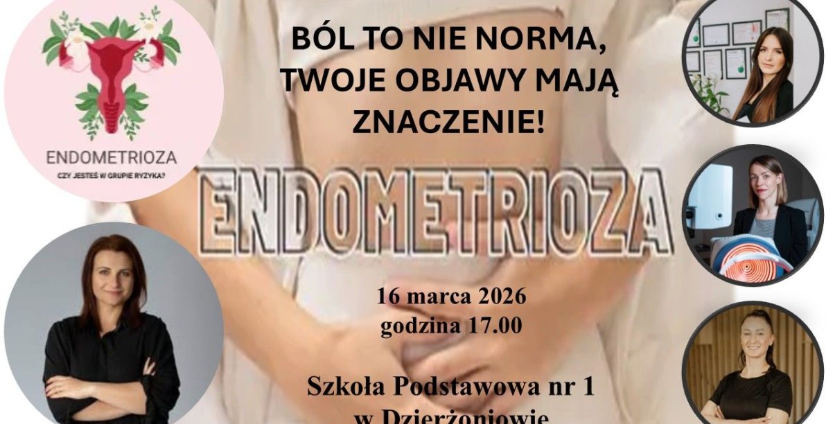 Grafika dotycząca spotkania nt. endometriozy