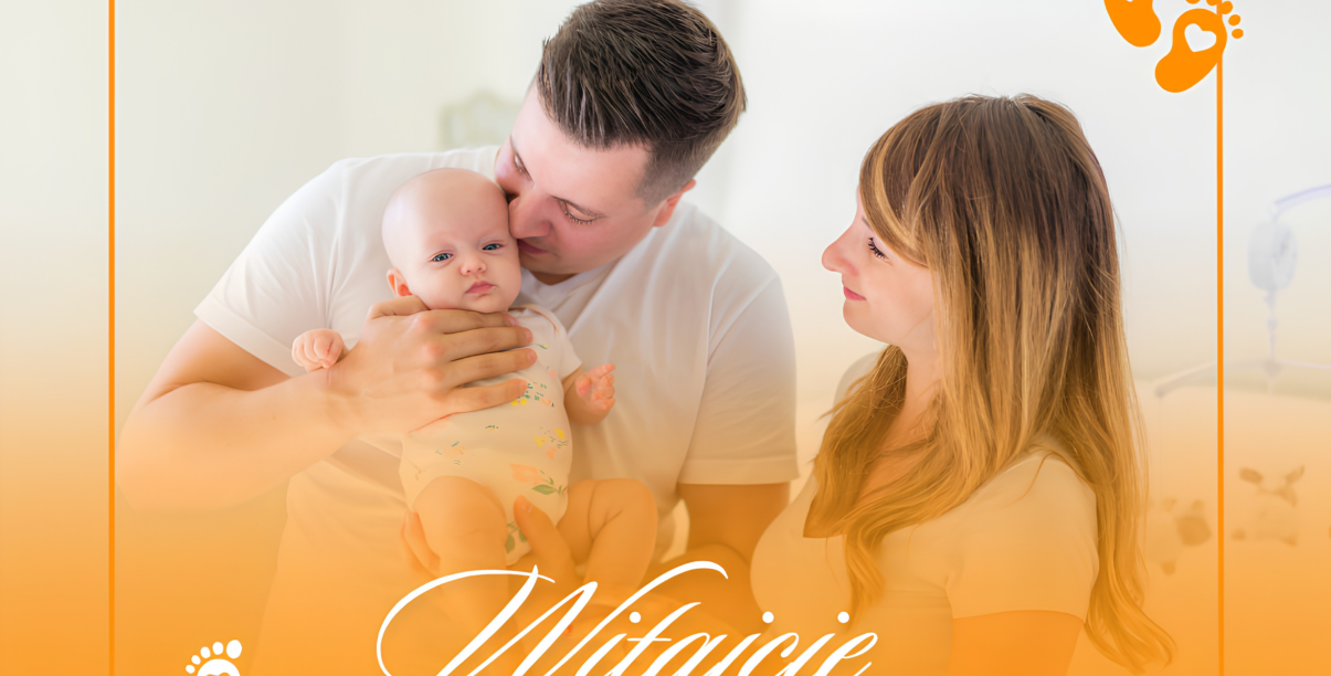 Ojciec trzymający i całujący niemowlaka, obok mama