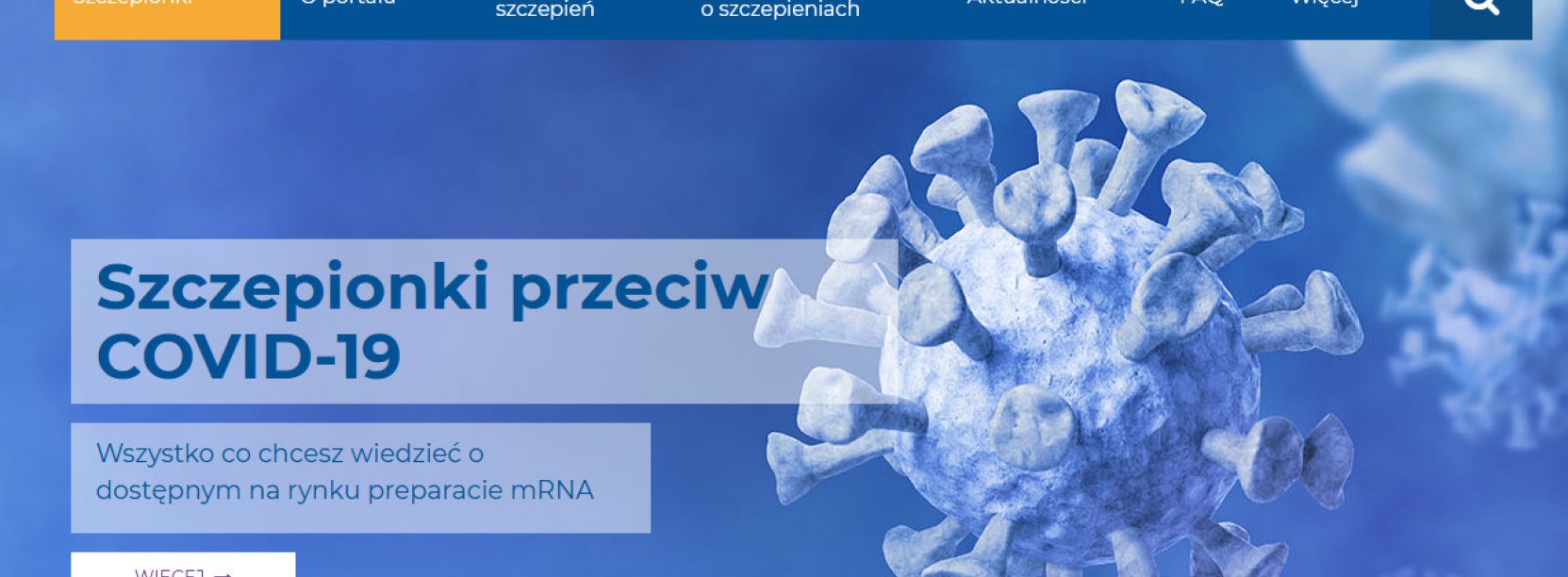 Grafika przedstawiająca wirus COVID19 w dużym przybliżeniu 