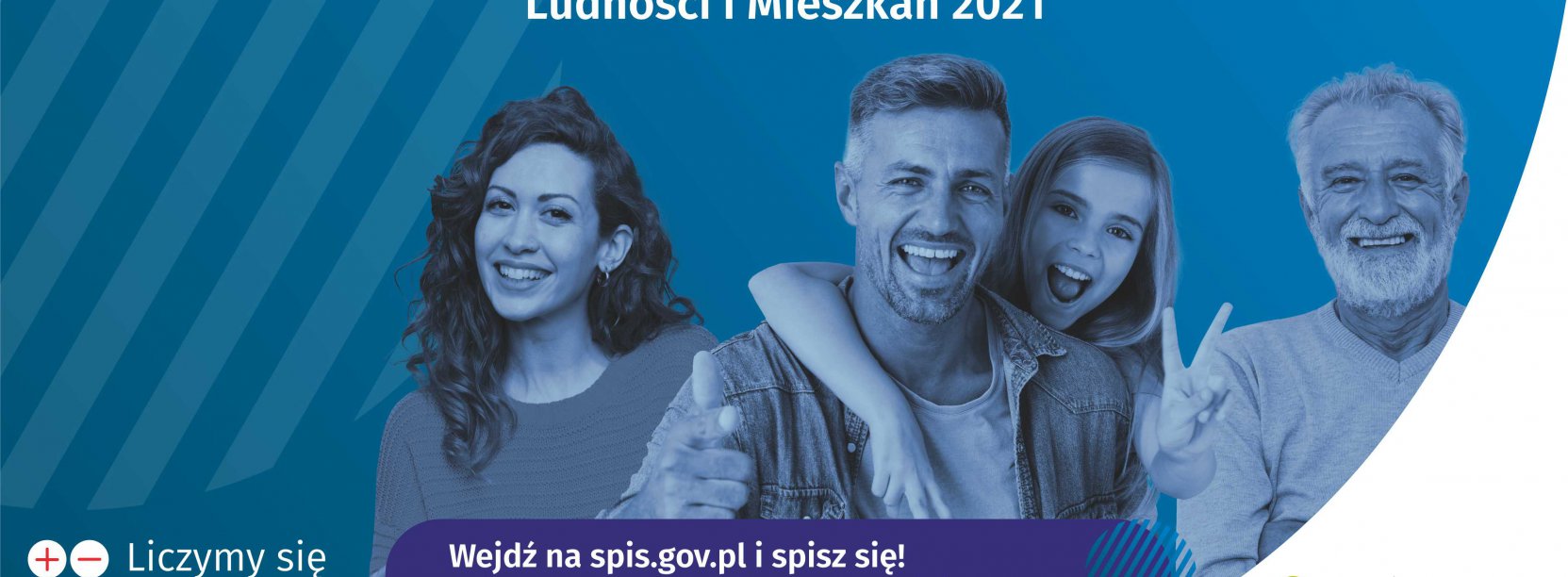 Plakat informujący o narodowym spisie powszechnym