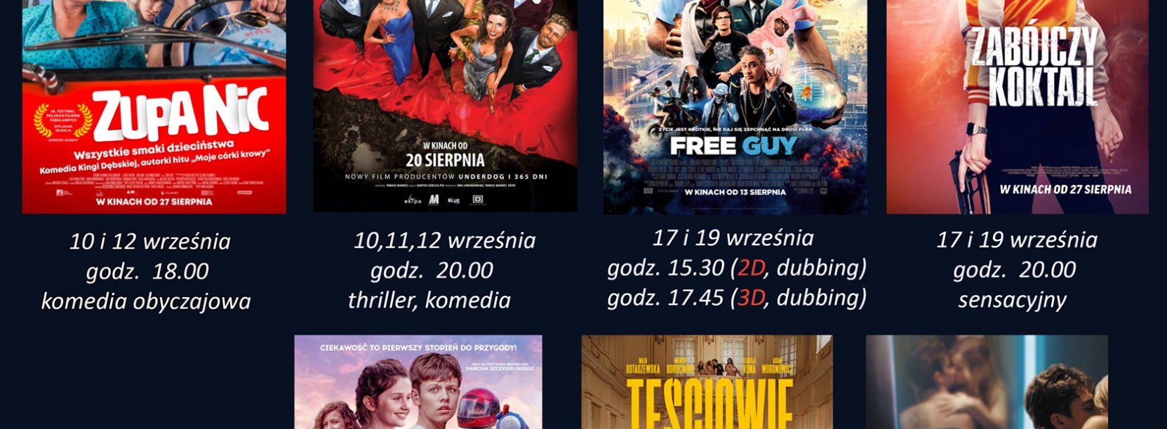 Kolaż plakatów filmowych 