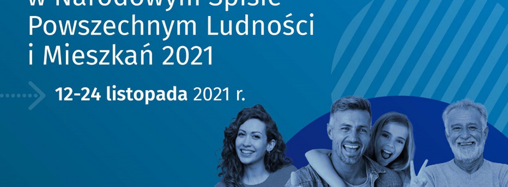 Niebieskie tło, biały napis Badanie kontrolne i zdjęcie czterech osób