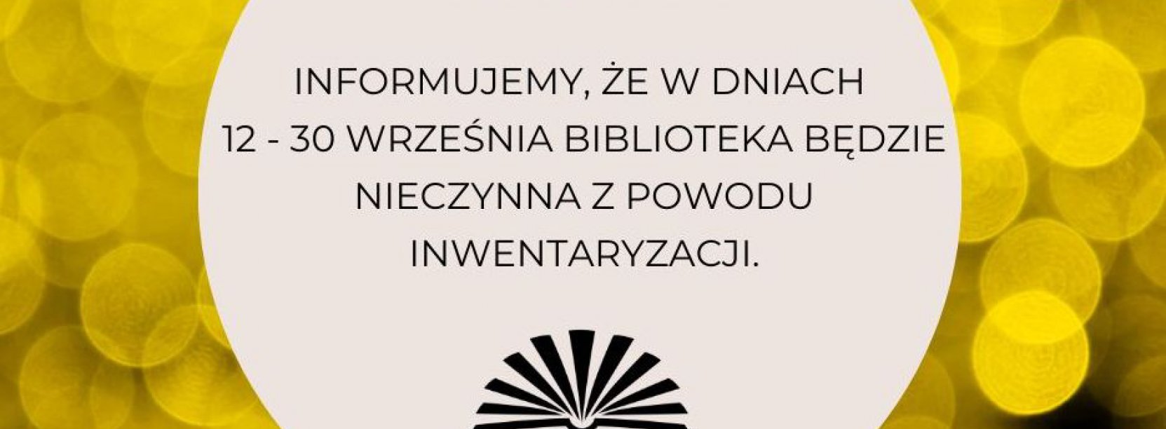 Grfika ze złotym tłem i napisem Uwaga