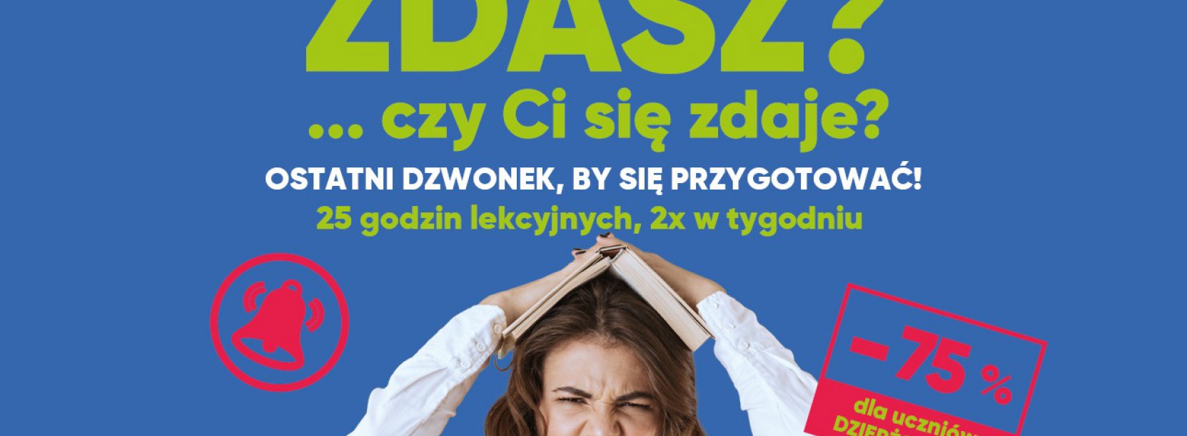 Dziewczynka w białej bluzce i naspis zdasz czy ci się zdaje