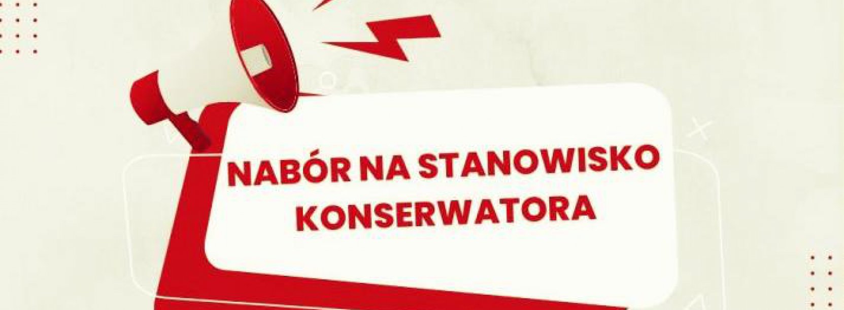 Grafika z napisem Nabór na stanowisko