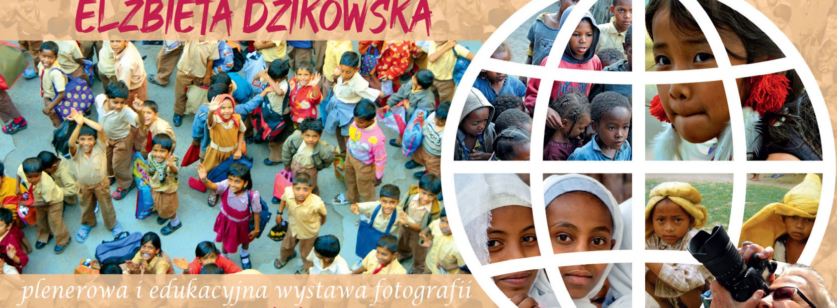 Grafika z informacjami podanymi w tekście i zdjęcia dzieci z róznych stron świata