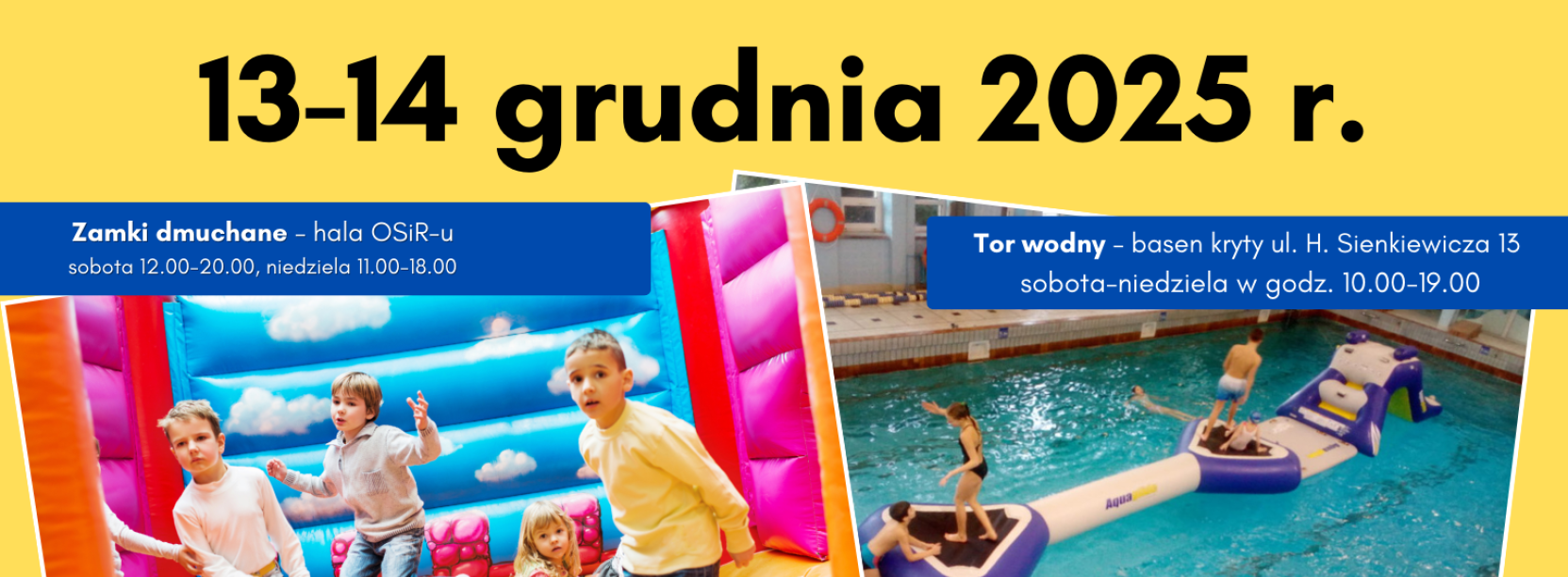 Plakat dotyczący wydarzeń na 50 lat OSiR-u