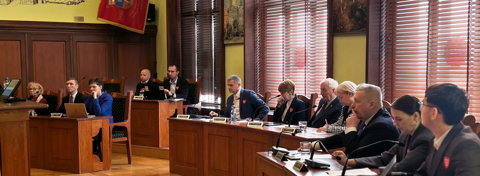 radni podczas sesji RM na sali rycerskiej