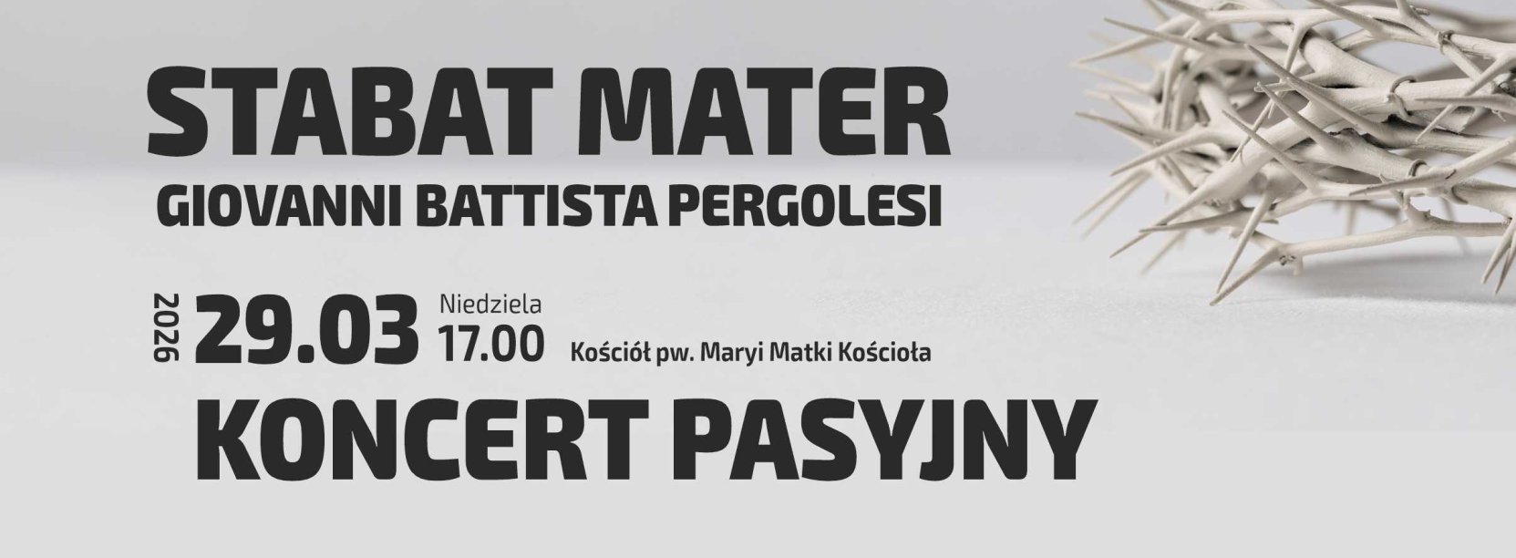 Grafika z informacją o miejscu i dacie wydarzenia