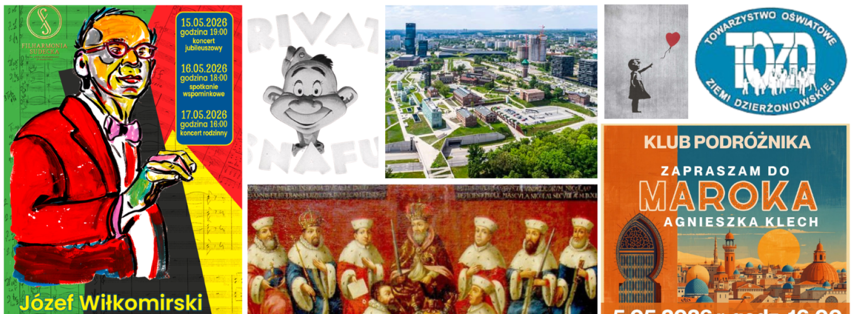 Grafika ozdobna, kolaż kilku róznych zdjęć