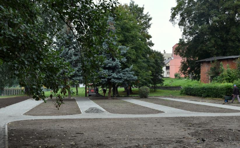 Widok na układ alejek 