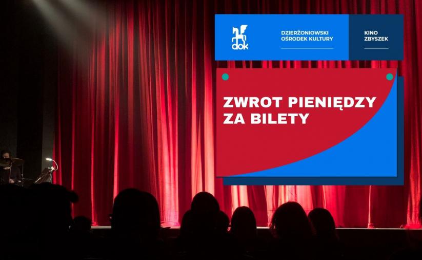 Scena z zasłoniętą czerwoną kurtyną 