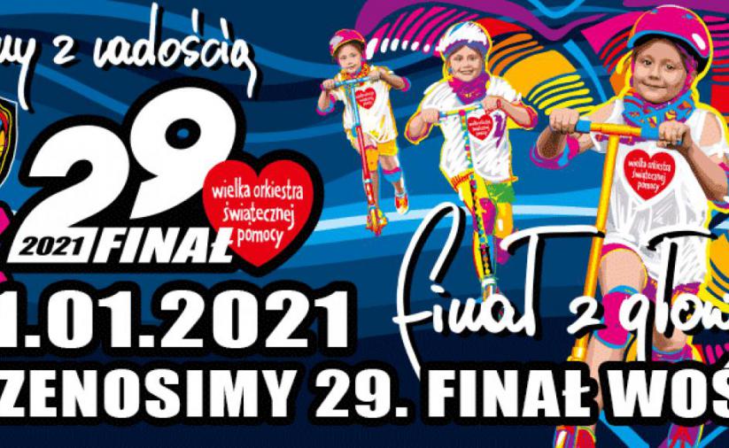 Plakat WOSP z datą finału - 31 sttcznia 2021 roku