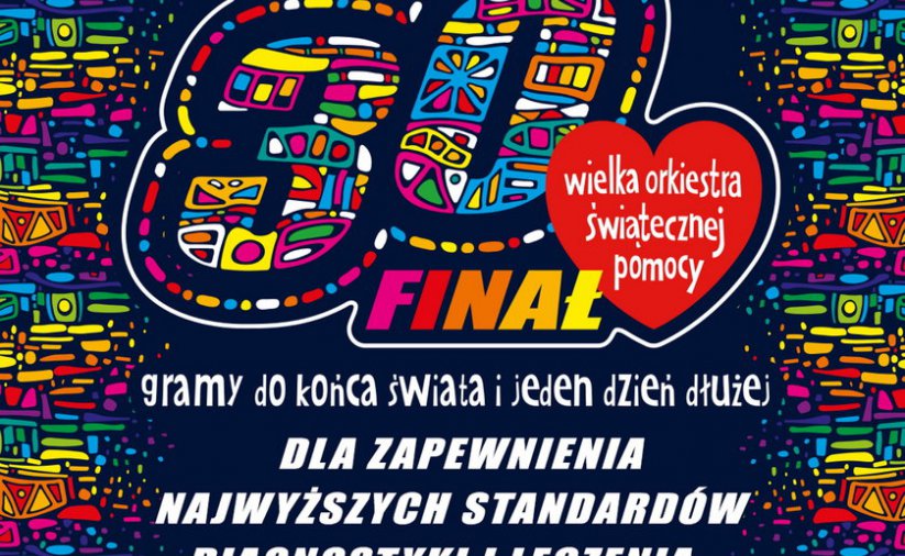 Logo WOŚP i napis 30 Finał