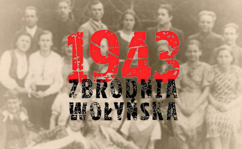 stare zdjęcie na nim napis 1943 zbrodnia wołyńska