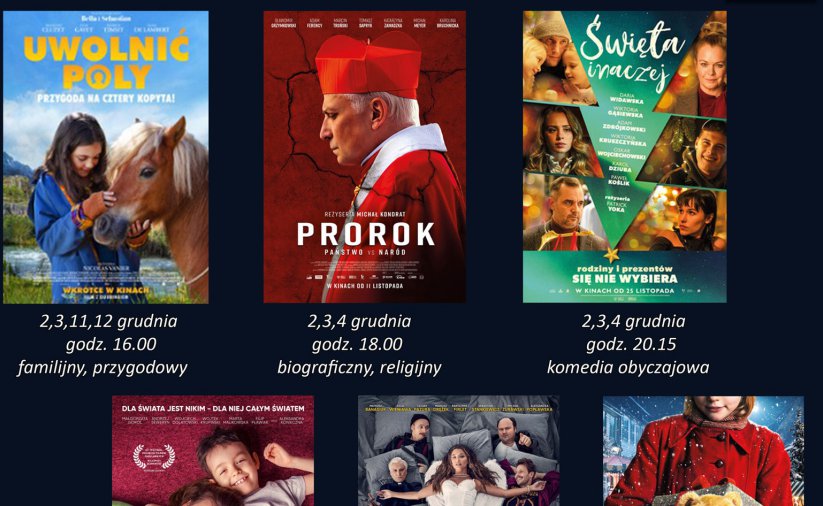 Kolaż plakatów filmowych