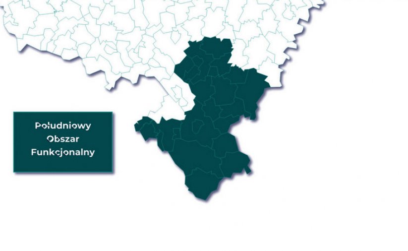 Graficzna forma mapy części dolnego śląska