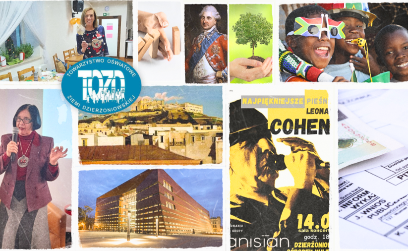 Element ozdobny - kolaż różnych zdjęć